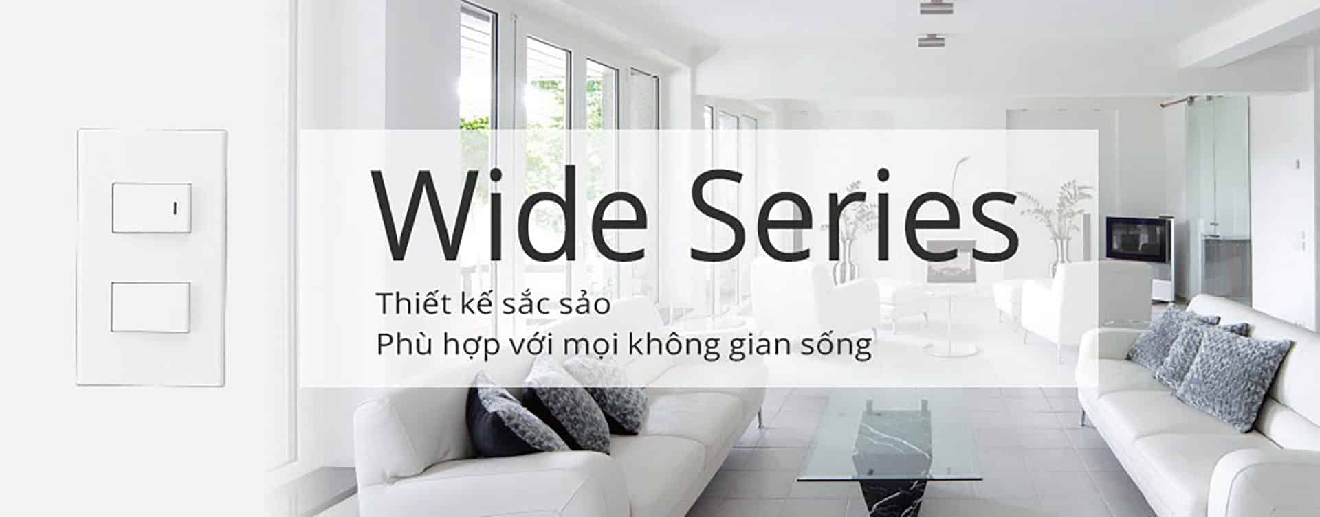Banner công tắc ổ cắm Panasonic Wide