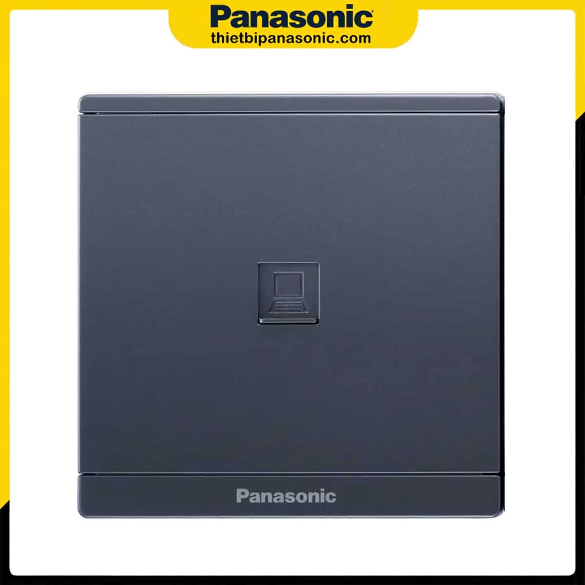 Bộ 1 ổ cắm DATA CAT5E Panasonic Moderva WMF421MYH-VN (xám ánh kim)