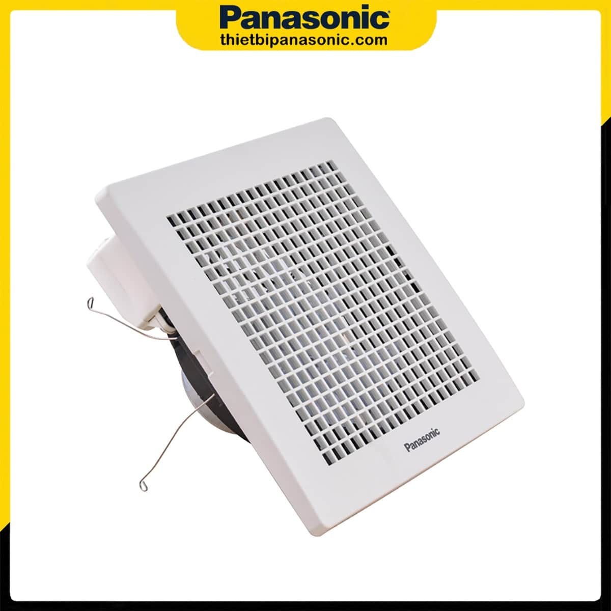 Quạt hút âm trần Panasonic FV-20CUT1 23W có thiết kế vuông vức, cứng cáp