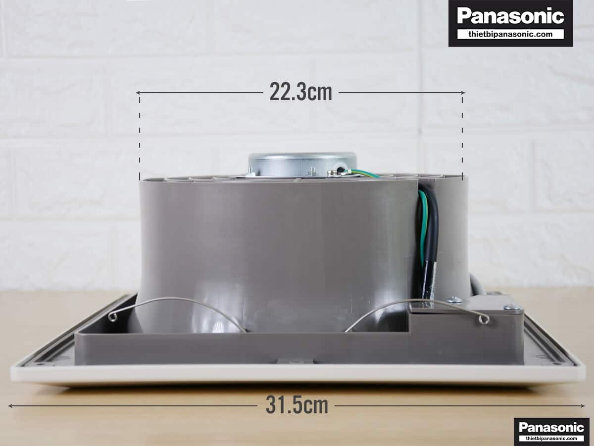 Kích thước của Quạt hút thông gió âm trần Panasonic FV-20CUT1