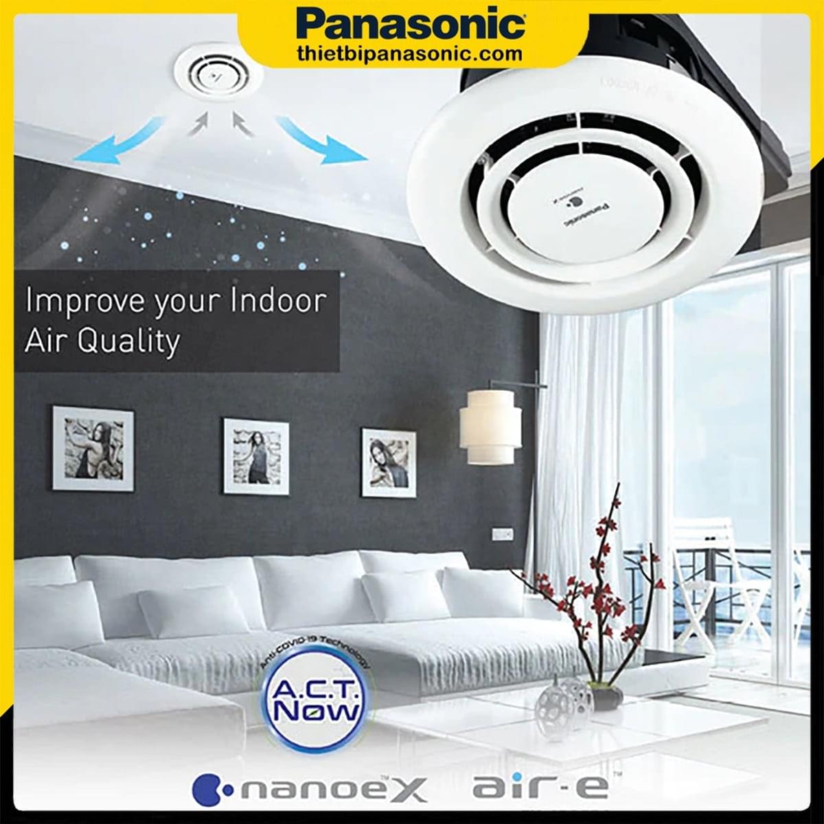 Máy phát ion âm Panasonic FV-15CSD1 giúp ức chế virus và vi khuẩn