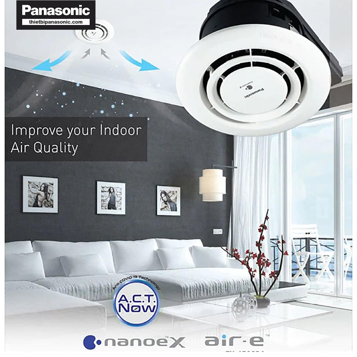 Máy phát ion âm Panasonic FV-15CSD1 giúp ức chế virus và vi khuẩn