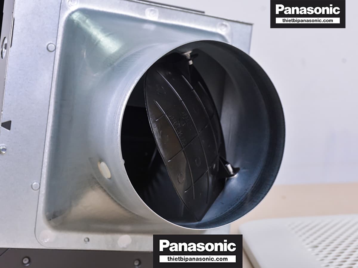 Phần ống dẫn của Quạt thông gió Panasonic FV-24CU8 có đường kính 100mm