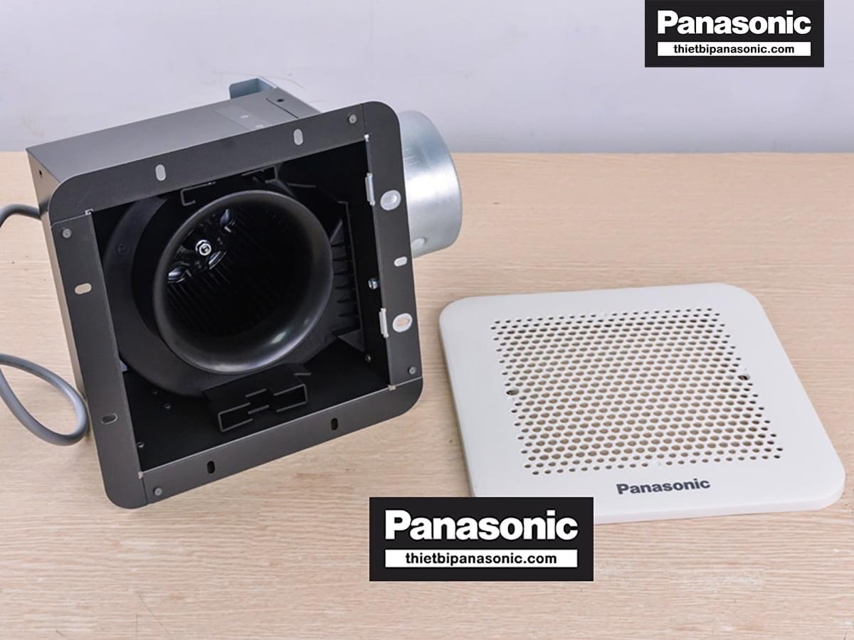 Quạt thông gió âm trần Panasonic FV-24CU8 10.5W ống nối gió với màn che có thể dễ dàng tháo rời để bảo dưỡng hoặc vệ sinh định kỳ