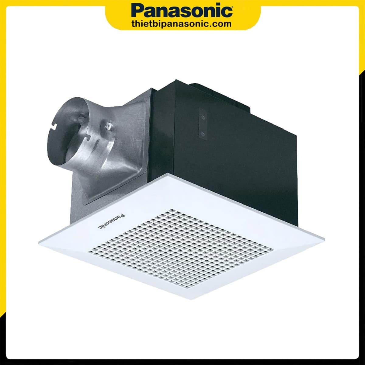 Quạt hút âm trần ống nối gió Panasonic FV-38CH8 122W có thiết kế cứng cáp, hiện đại với màu trắng vô cùng sang trọng