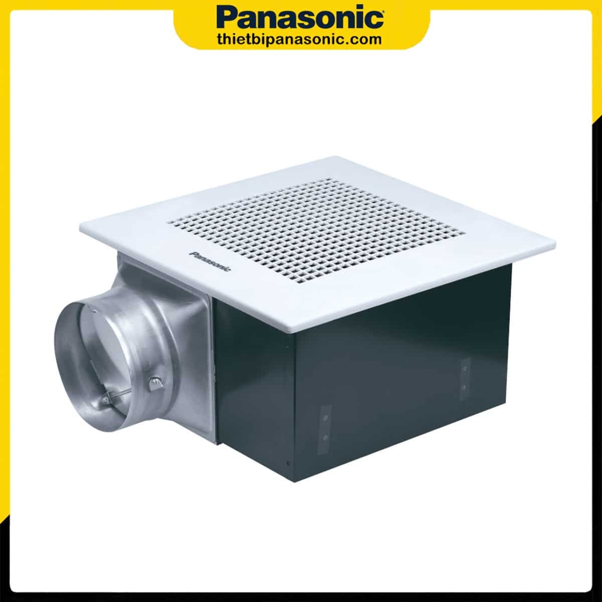Mặt trên của Quạt thông gió âm trần ống nối gió Panasonic FV-38CH8 122W 38.5x38.5cm