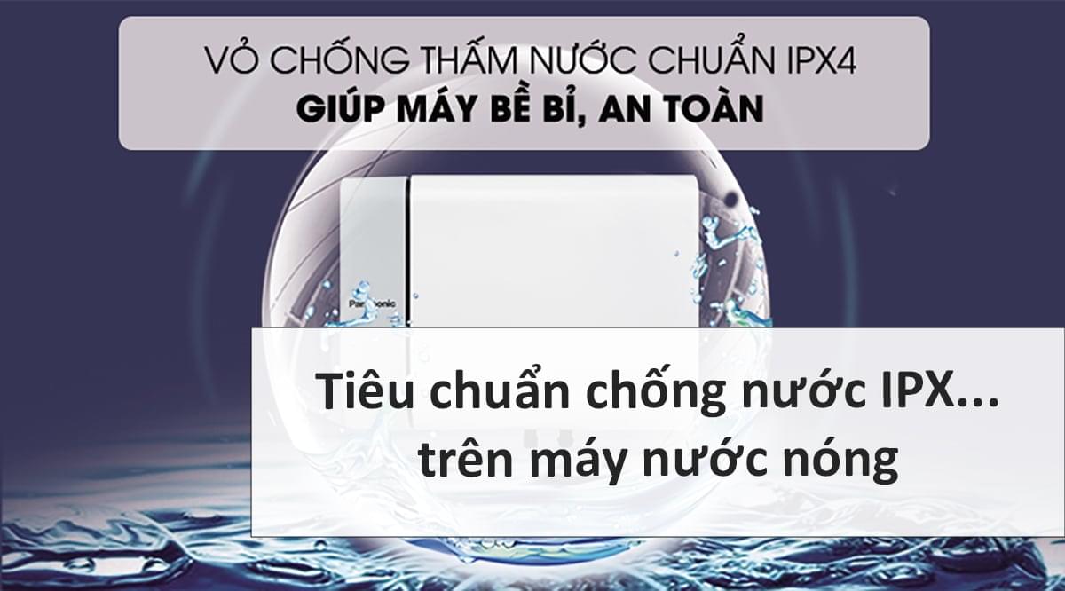 Tiêu chuẩn chống nước IPX trên máy nước nóng