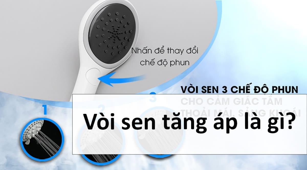 Vòi sen tăng áp là gì?