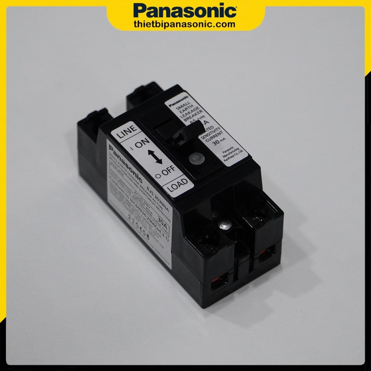 Cận cảnh ELB Panasonic BJS3030NA2 30A 30mA 1.5kA