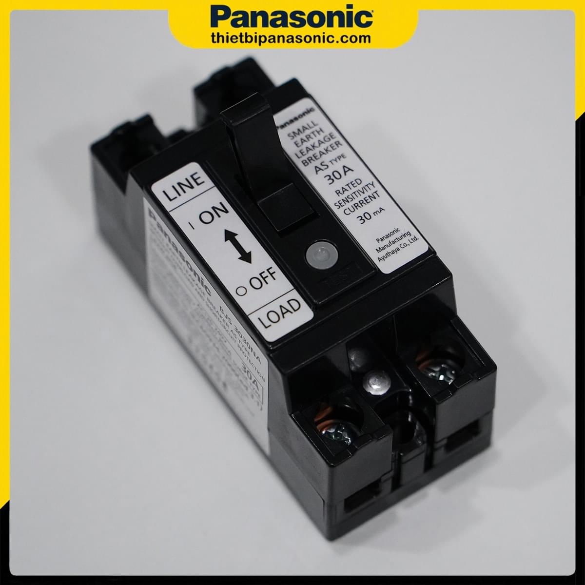 Cận cảnh ELB Panasonic BJS3030NA2 30A 30mA 1.5kA