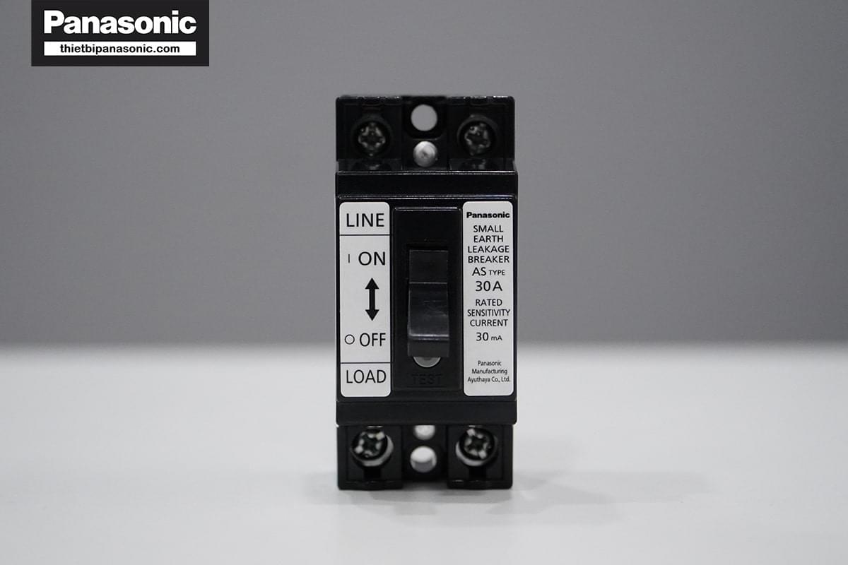 ELB Panasonic BJS3030NA2 30A 30mA 1.5kA được làm từ nhựa cao cấp cho chất lượng bền bỉ khi sử dụng lâu dài