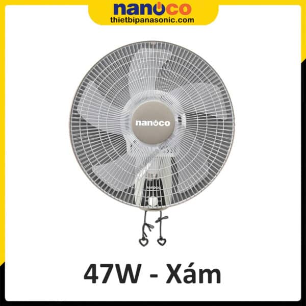 Quạt treo tường Nanoco NWF1604G màu xám