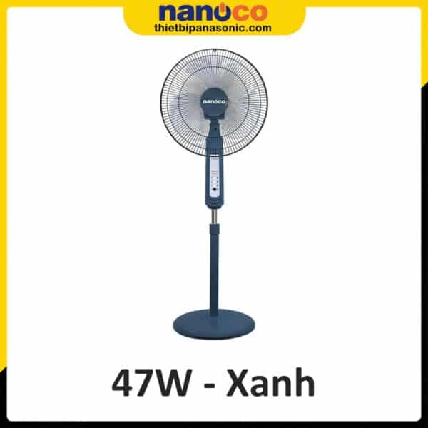 Quạt đứng Nanoco NSF1601G-B màu xanh 47W