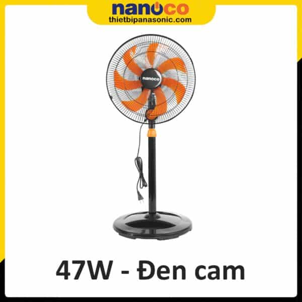 Quạt đứng Nanoco NSF1607 47W màu đen cam