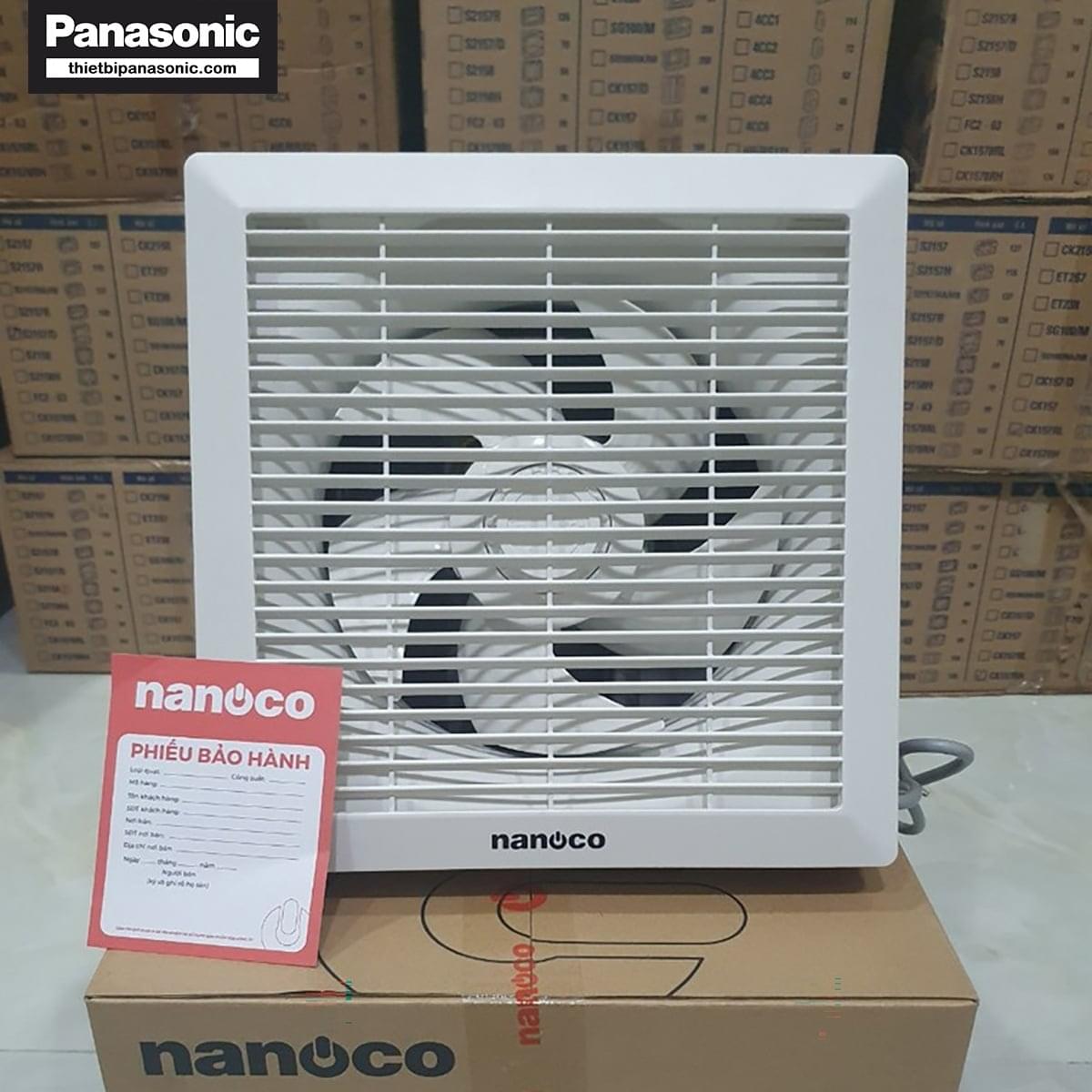 Hình ảnh thực tế của Quạt hút âm tường Nanoco NWV2020