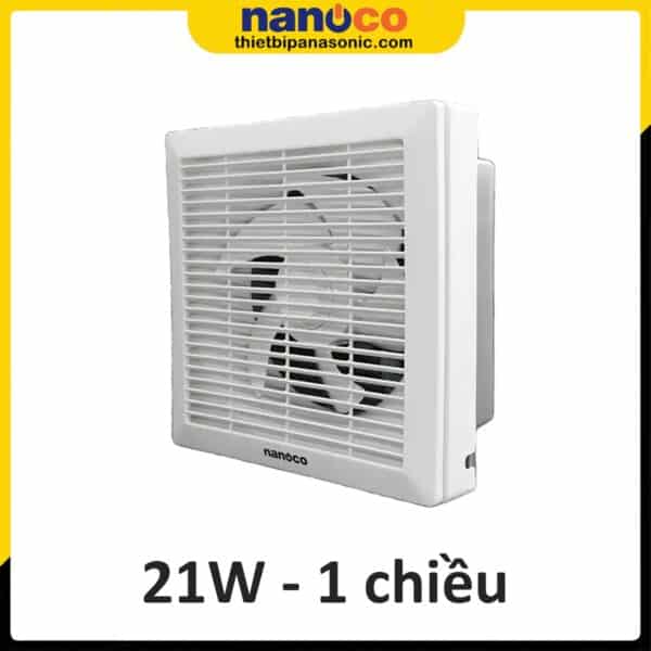 Quạt hút gắn tường Nanoco NWV2020 21W 1 chiều 250X250mm
