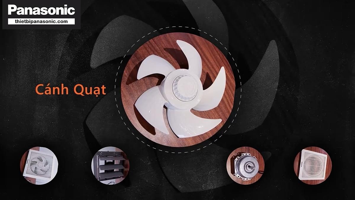 Cánh quạt của Quạt hút gắn tường Nanoco NWV2020 là loại 5 cánh