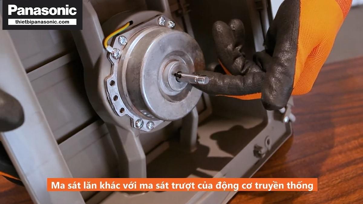 Ma sát lăn trên Quạt hút gắn tường NWV2020 khác với ma sát trượt của động cơ truyền thống