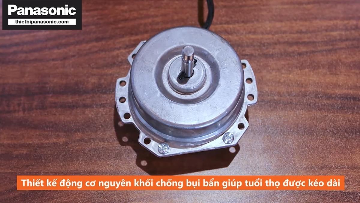 Động cơ trên Quạt hút NWV2020 được thiết kế nguyên khối chống bụi bẩn giúp tuổi thọ được kéo dài