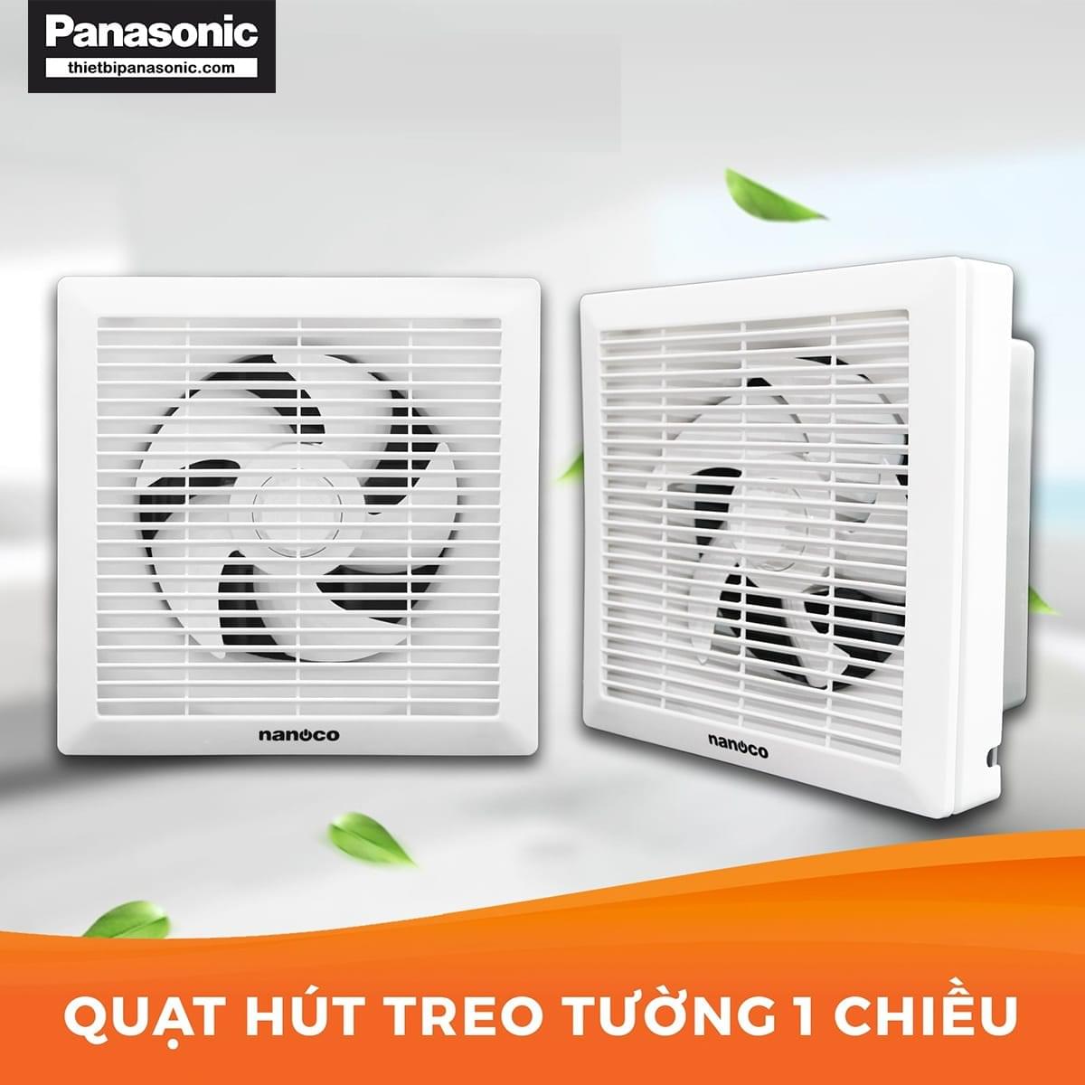 Quạt hút treo tường Nanoco NWV2020 là loại hút gió 1 chiều