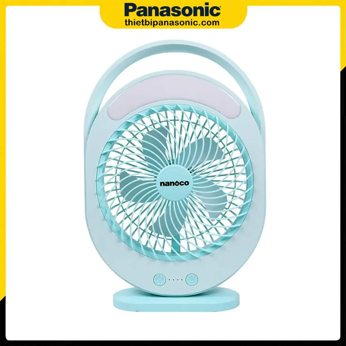 Ngoại hình của Quạt hộp sạc điện Nanoco NRF6310B màu xanh 3600mAh