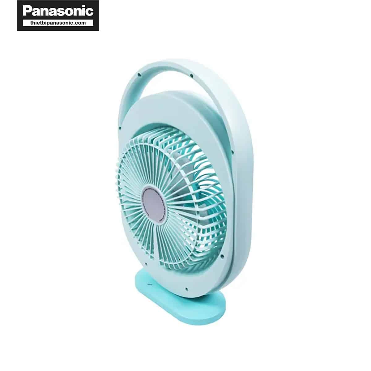 Mặt bên của Quạt hộp sạc điện Nanoco NRF6310B màu xanh