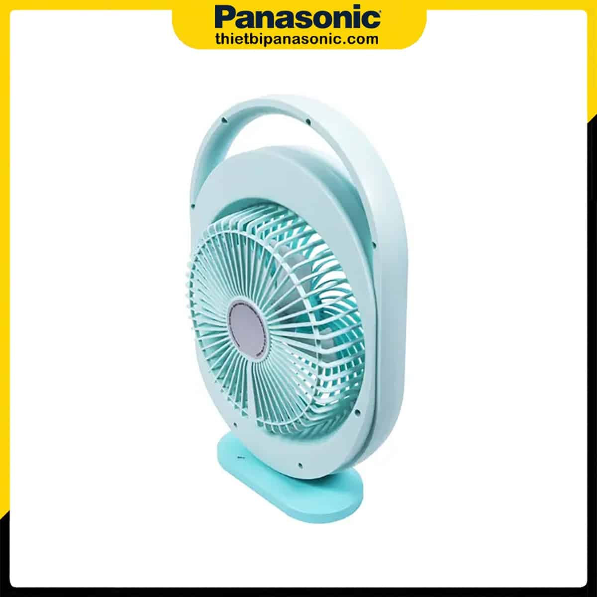 Mặt bên của Quạt hộp sạc điện Nanoco NRF6310B màu xanh