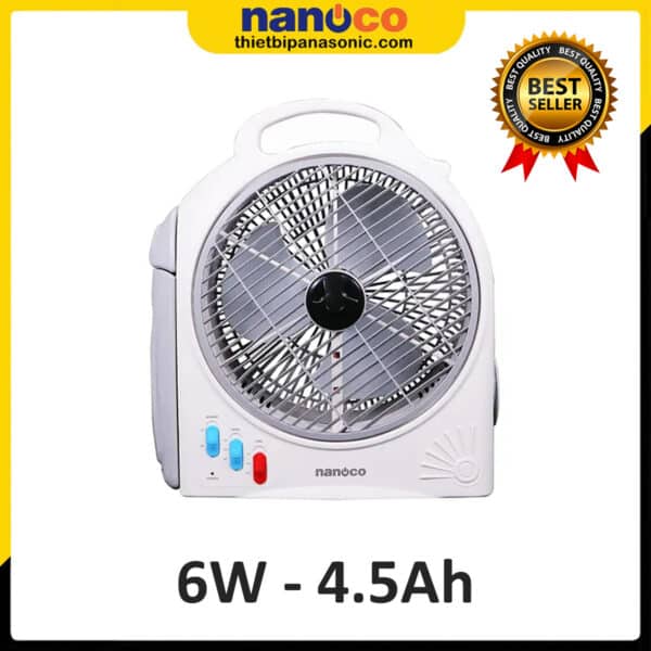 Quạt hộp tích điện Nanoco NRF1277 màu trắng
