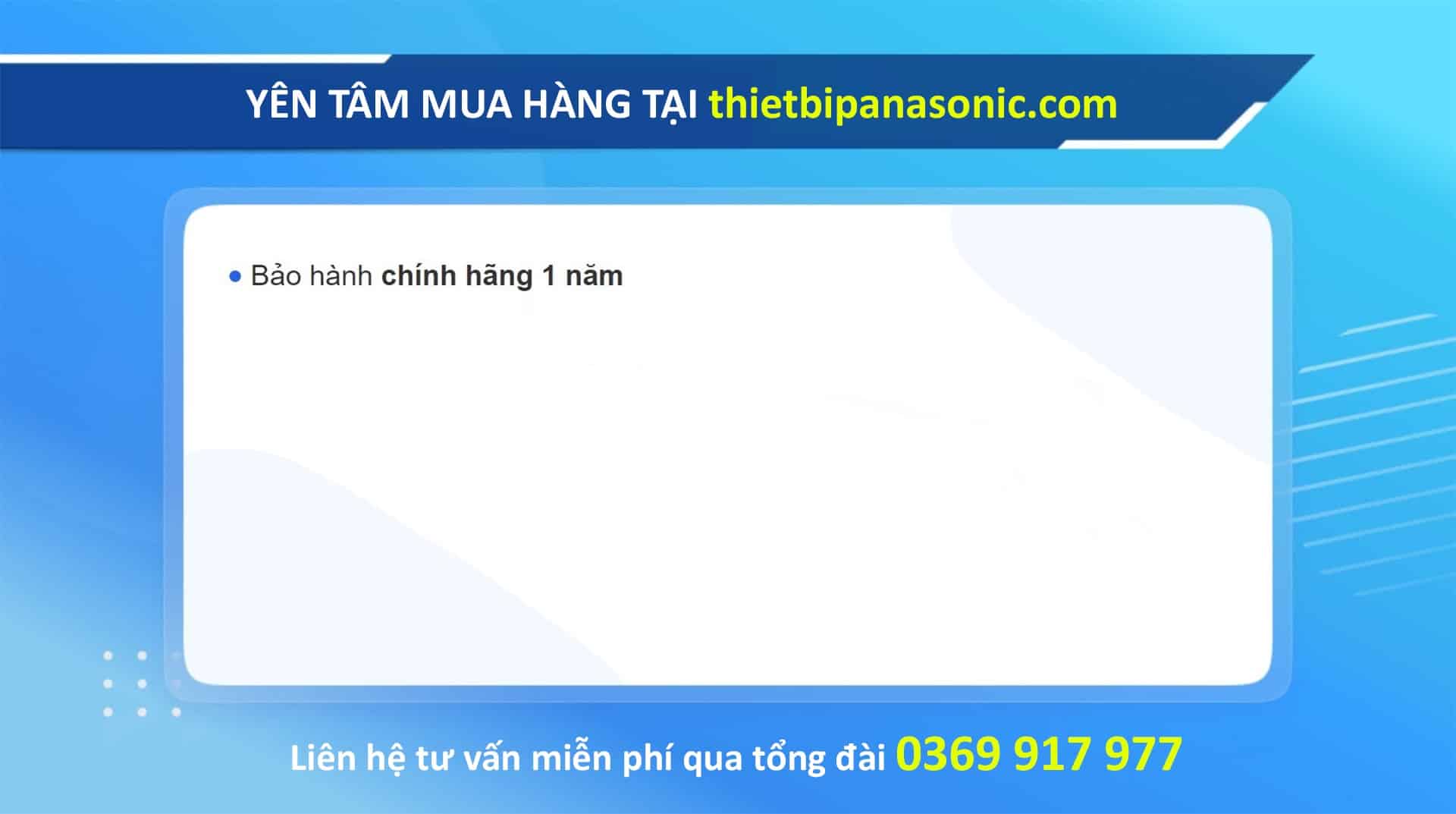 Yên tâm mua quạt lửng Panasonic - Nanoco tại thietbidiennanoco.vn