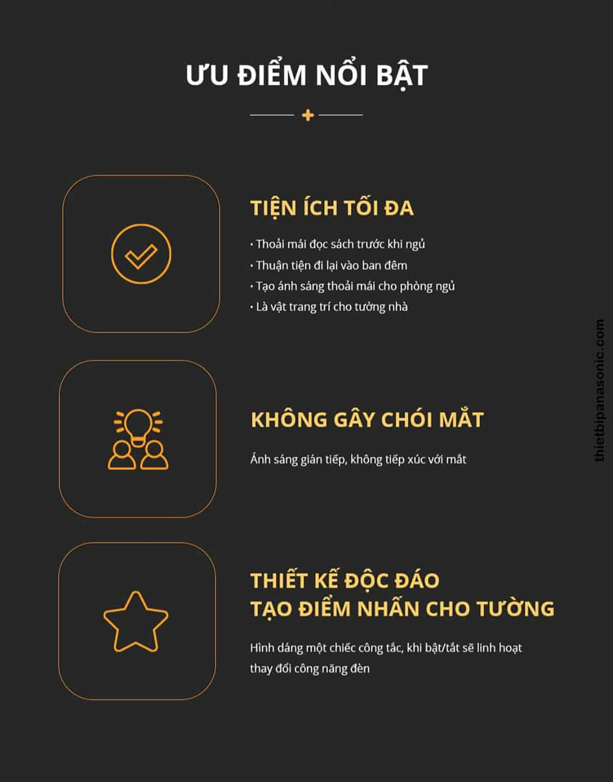 Những ưu điểm nổi bật nhất của Đèn gắn tường Panasonic HH‑BW050088