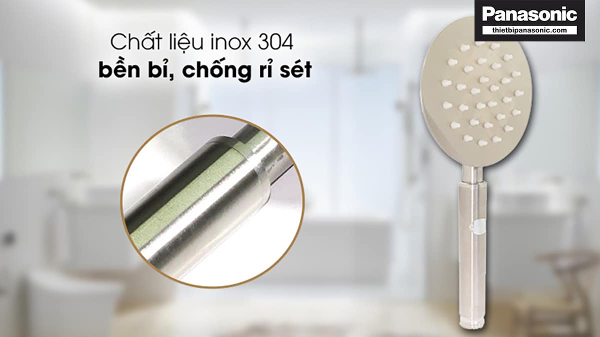 Bát sen tắm tăng áp được làm từ inõ 304 bền bỉ, chống gỉ sét