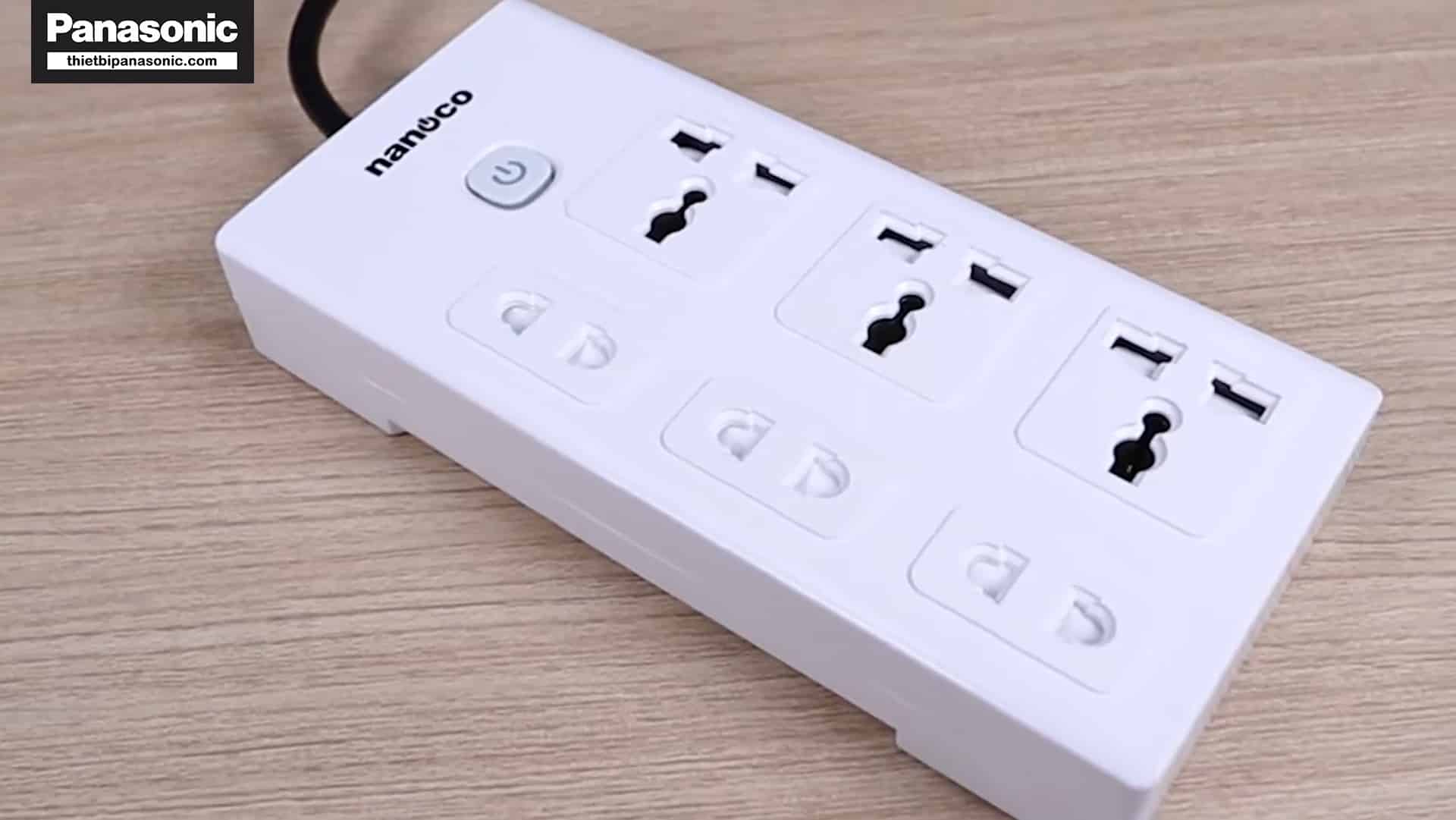 Hình ảnh thực tế của Ổ cắm có dây Nanoco NES3332-3