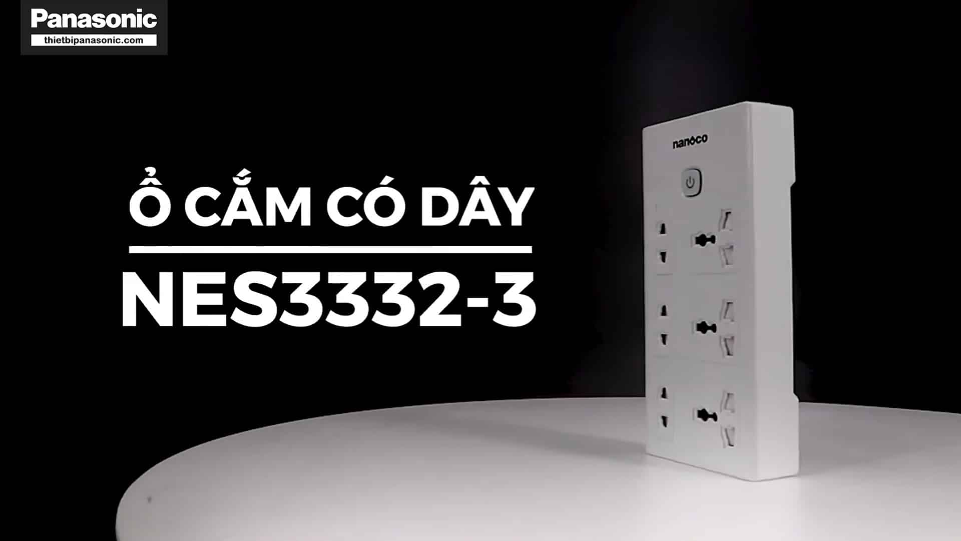 Ổ cắm có dây Nanoco NES3332-3