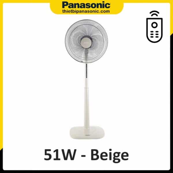 Quạt đứng Panasonic F-409KBE màu beige 51W có remote