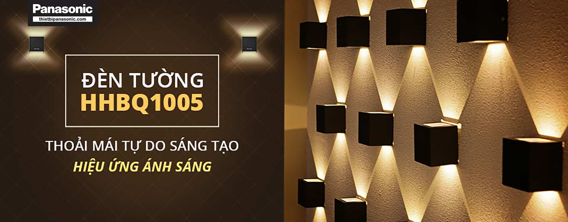 Đèn hắt tường Panasonic HHBQ1005W88 màu trắng thoải mái tự do sáng tạo nhờ hiệu ứng ánh sáng đa dạng