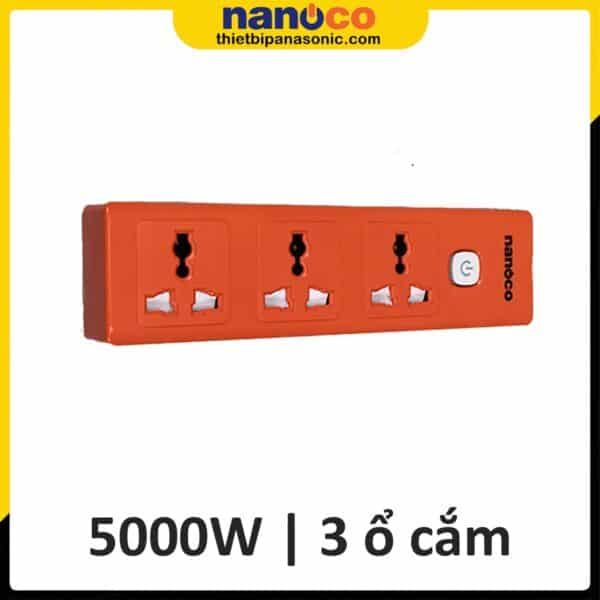 Ổ cắm có dây Nanoco NES3320-5 | 5000W, 3 ổ cắm, 1 công tắc