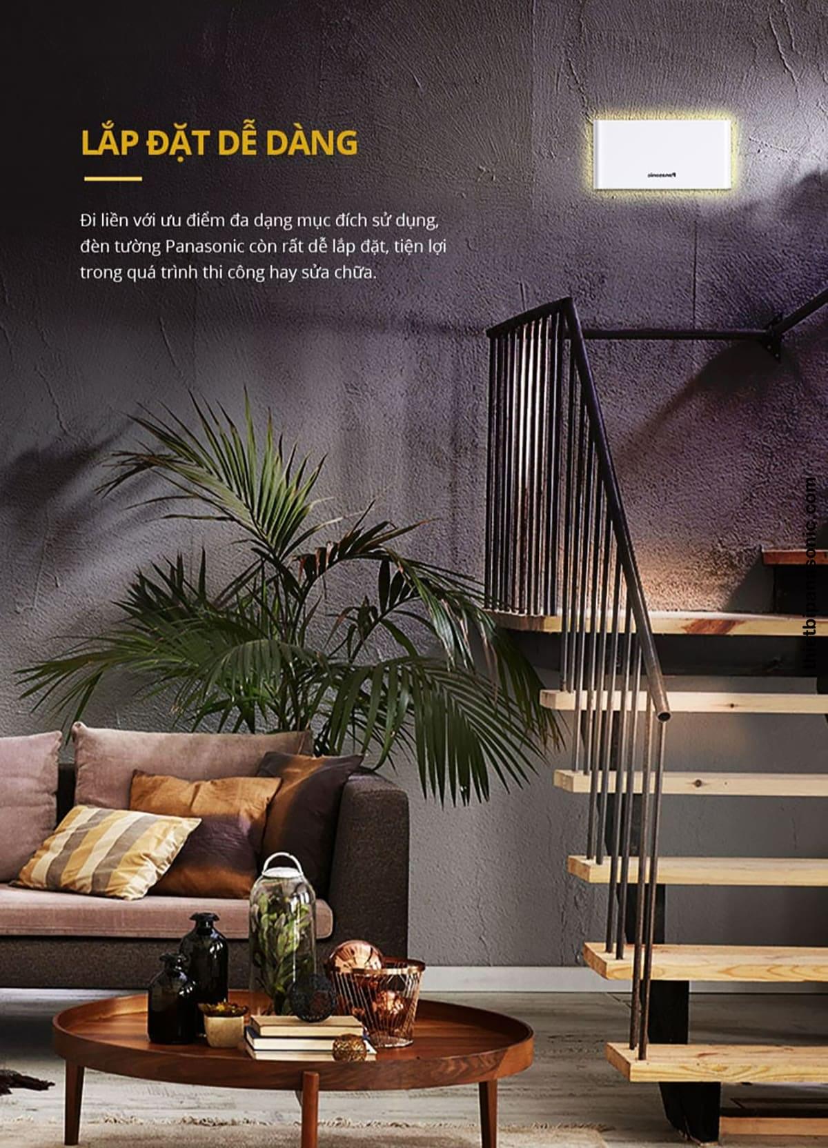 Đèn rọi tường HHBQ1004B88 dễ dàng lắp đặt nhờ thiết kế đơn gian thuận tiện cho quá trình thi công