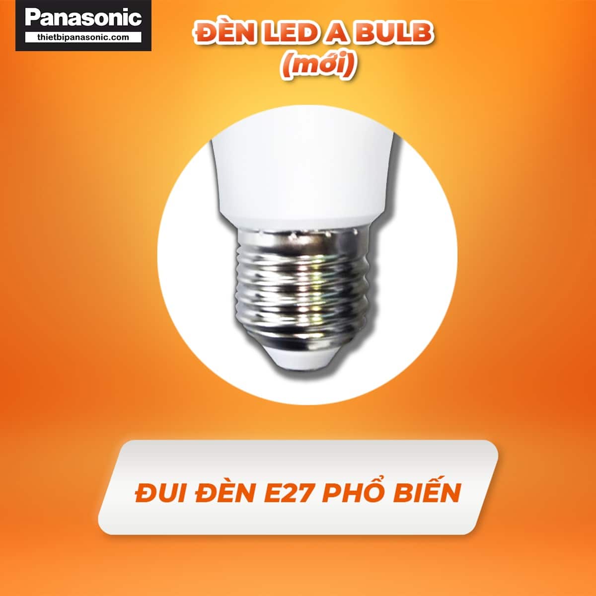 Bóng đèn LED tròn 3W Nanoco NLBA036, NLBA033 sử dụng đuôi đèn E27 phổ biến
