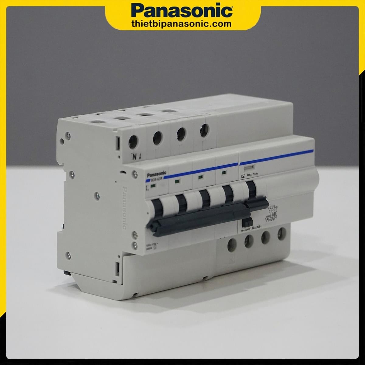 RCBO 63A 4P BBDE46334CNV Panasonic đạt tiêu chuẩn Châu Âu IEC