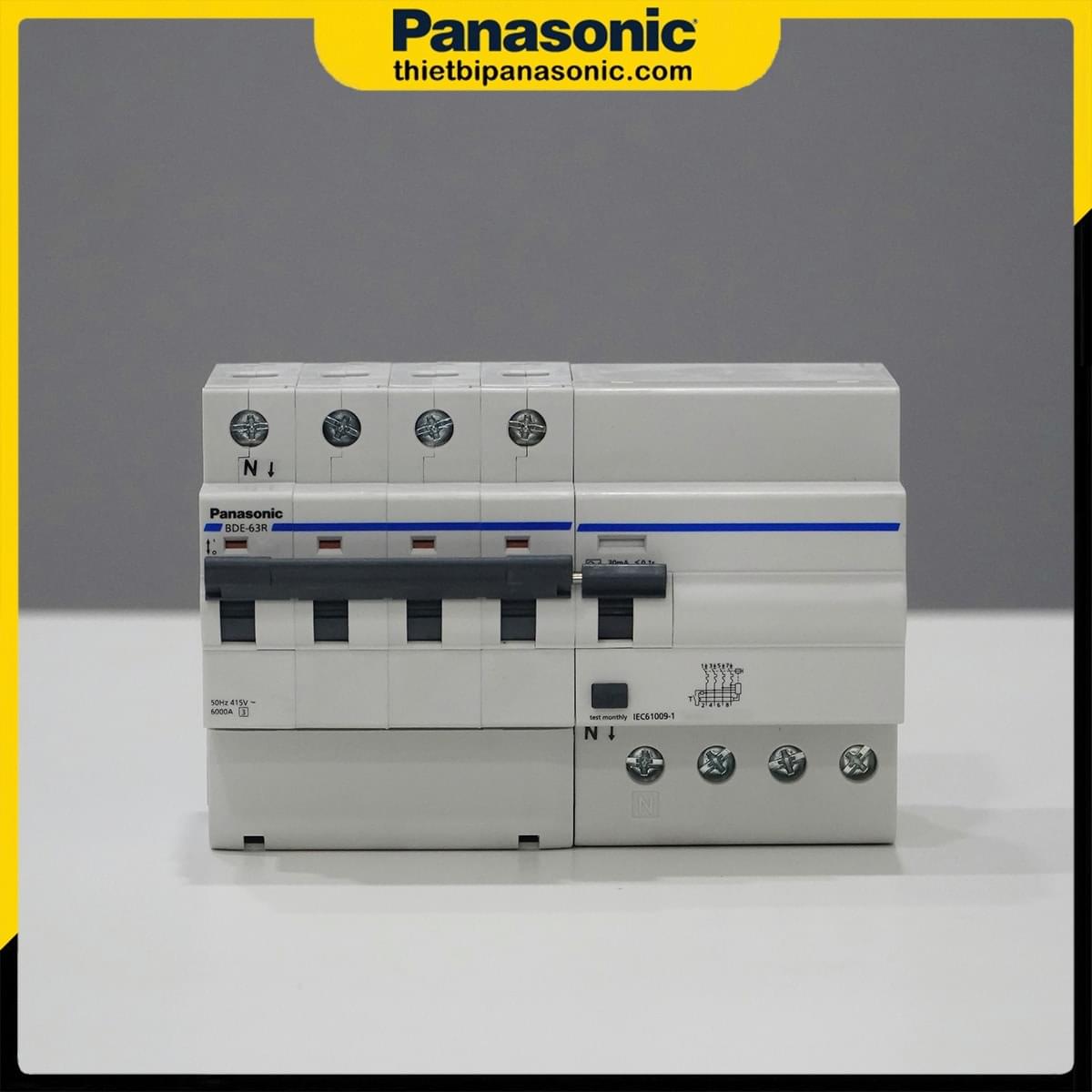 RCBO 63A 4P 30mA BBDE46334CNV Panasonic