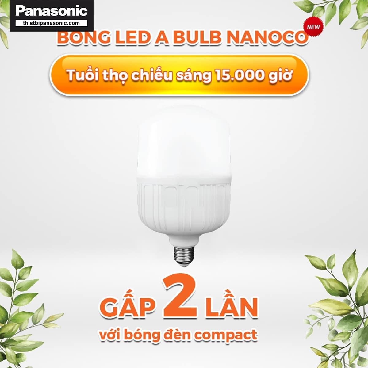 Bóng đèn bulb 30W Nanoco NLBT306, NLBT303 mang lại tuổi thọ cao gấp 2 lần bóng Compact