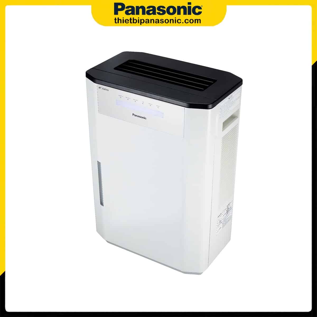 Thiết bị xử lý không khí ziaino™ Panasonic F‑JPU70A có thiết kế với màu trắng hiện đại, bắt mắt