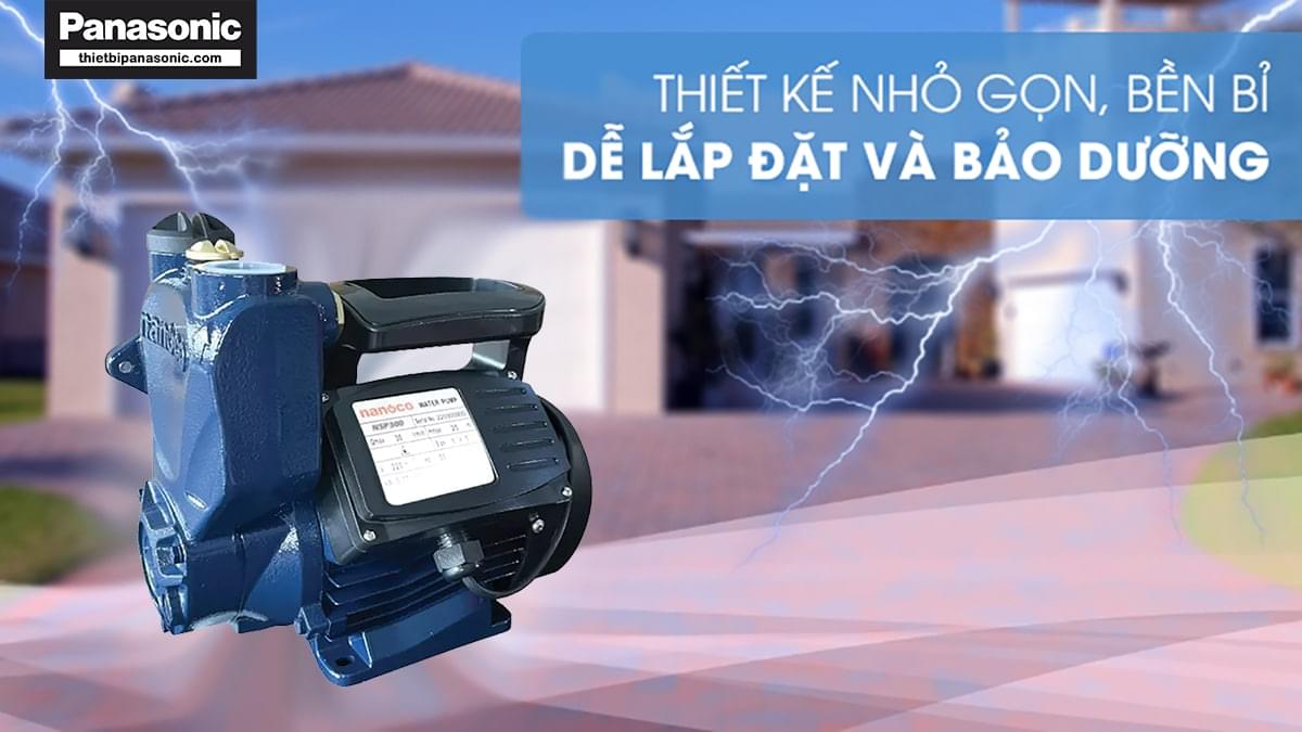 Máy bơm đẩy cao Nanoco NSP300 có thiết kế nhỏ gọn, bền bỉ, dễ dàng lắp đặt