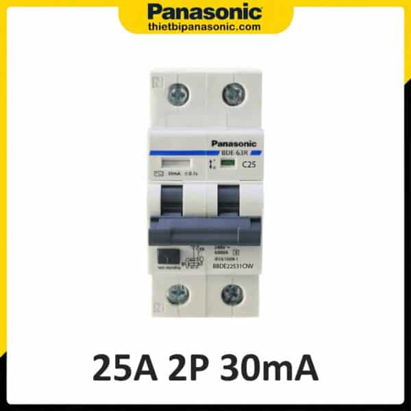 BBDE22531CNV - RCBO Panasonic 25A 2P 30mA 6kA 240V