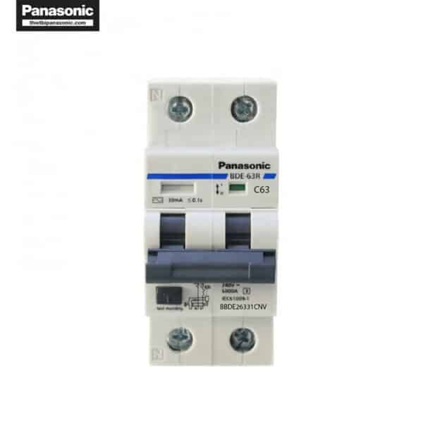 63asp Rcbo RCBO Panasonic 63A 2P BBDE26331CNV 30mA 6kA 240VAC