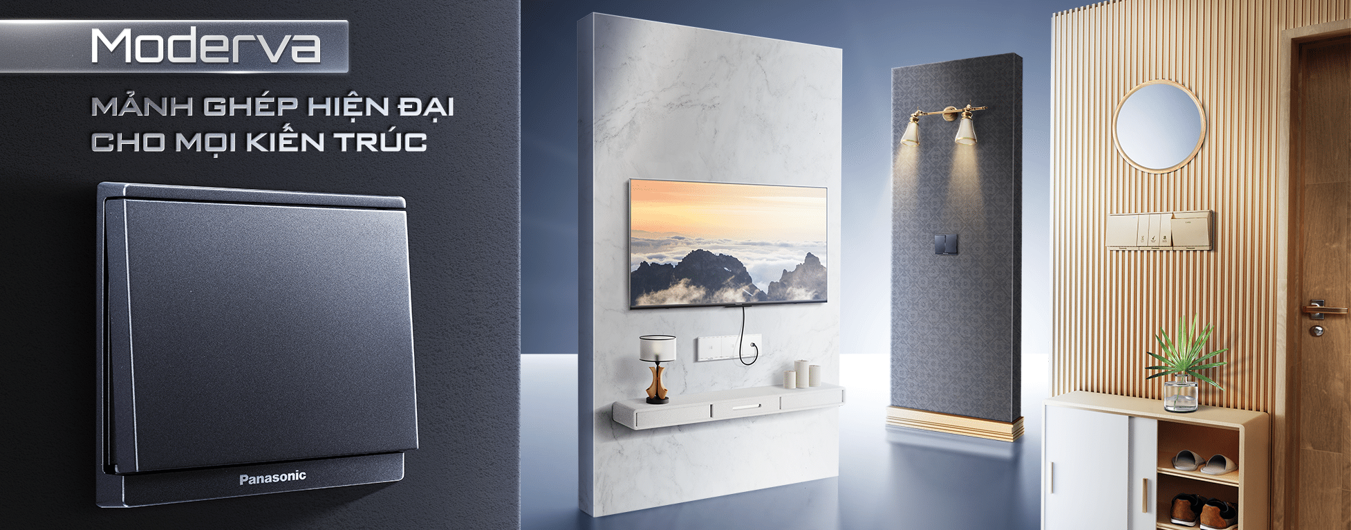 Công tắc ổ cắm Moderva