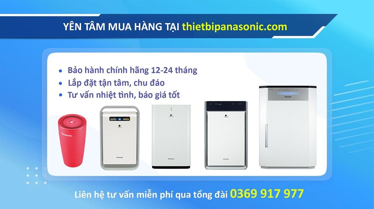 Yên tâm mua Máy lọc không khí tạo ẩm Panasonic tại thietbidiennanoco.vn