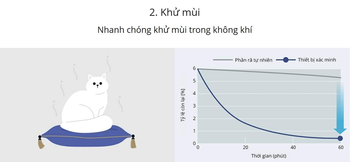 Nhanh chóng khử mùi trong không khí
