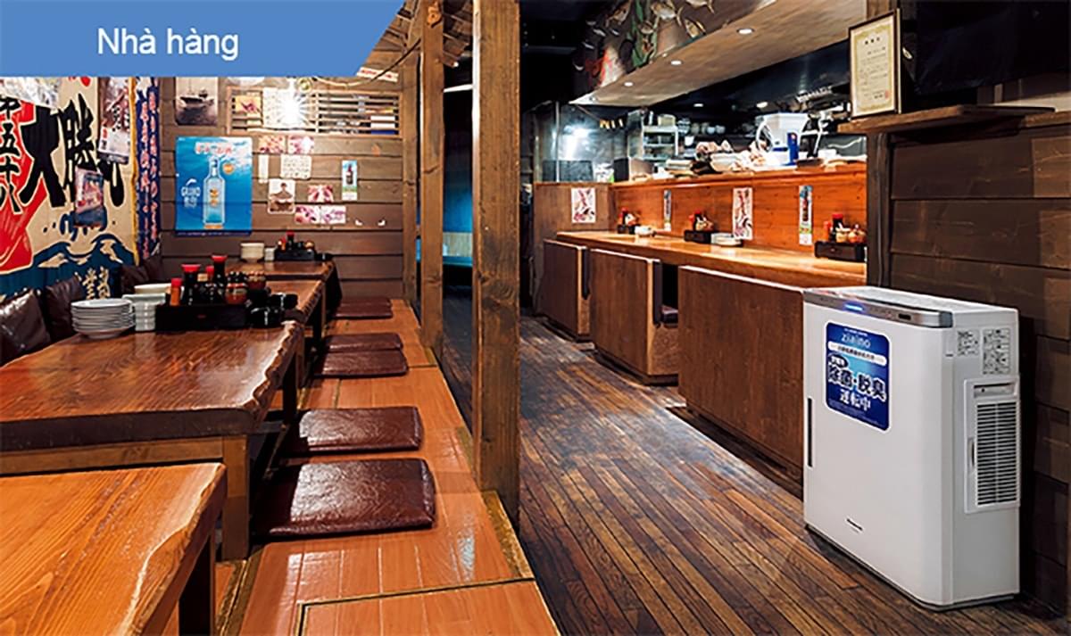 Ziaino-F-JPU70A-7 được ứng dụng trong nhà hàng