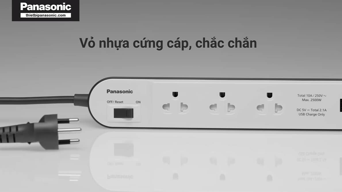 Các loại ổ cắm có dây được chế tạo từ nhựa ABS có độ bền cao